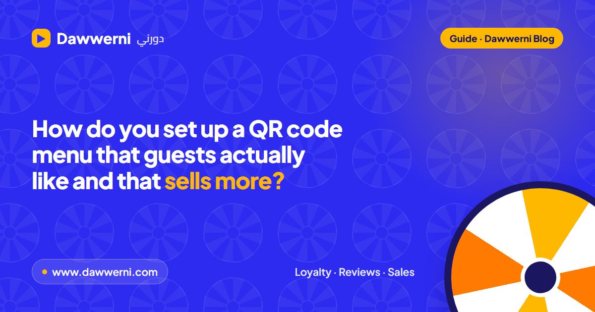 How do you set up a QR code menu that guests actually like and that sells more?