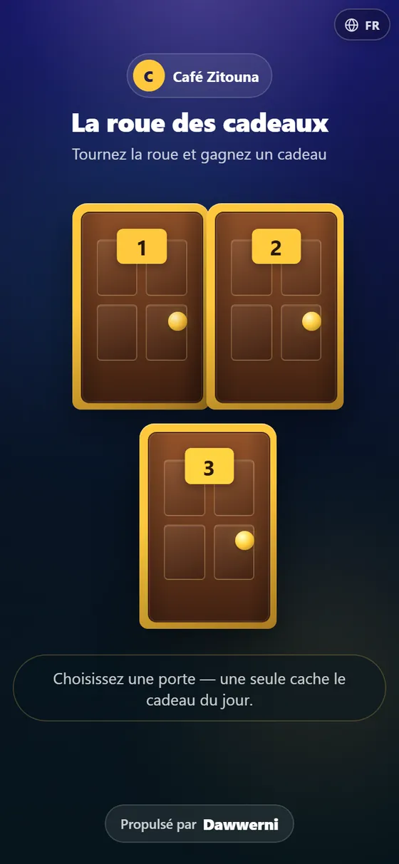 Jeu Portes mystère Dawwerni