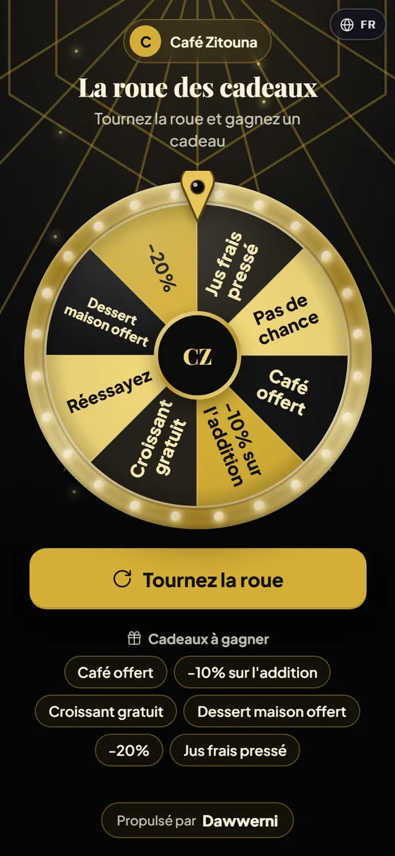 Roue, thème Luxe or