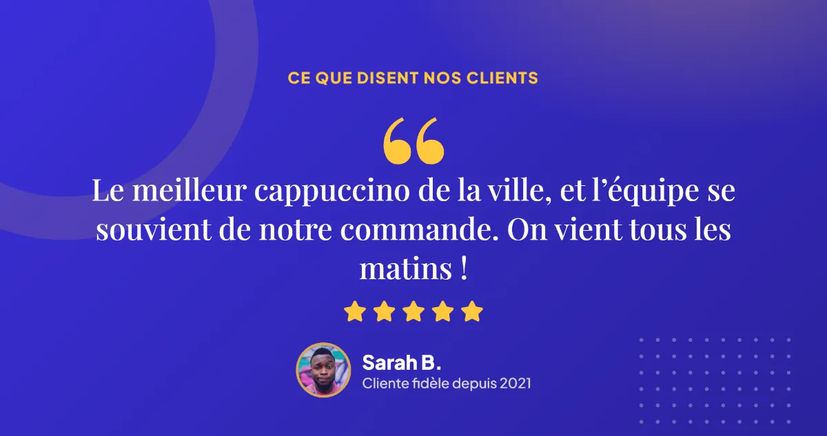 Capture: customer testimonial on a TV