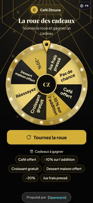 Roue de la fortune — Luxe or