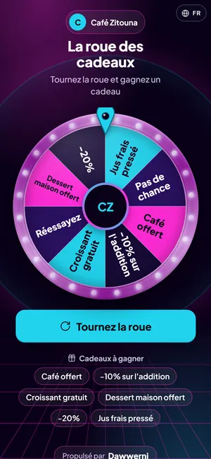 Roue de la fortune — Néon